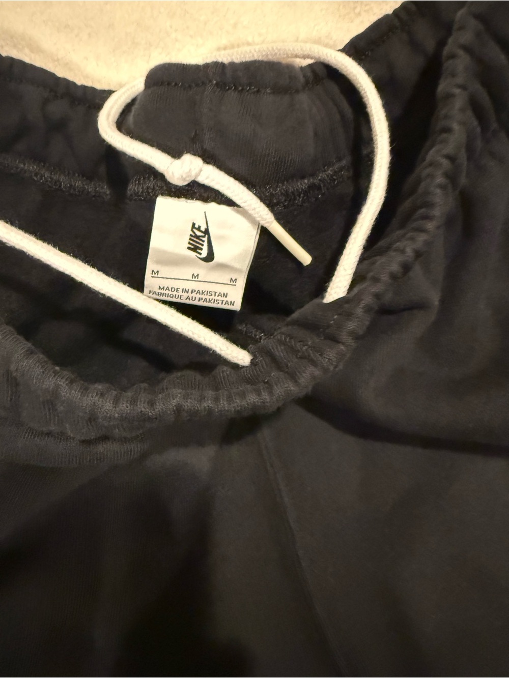 Nike Black Sweatpants with White Swoosh - Picture 4 of 6